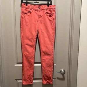 LOFT Pink Skinny Jeans Stretch Denim Size 6